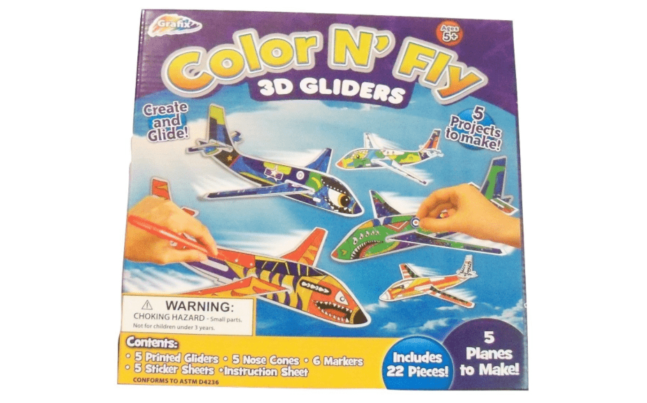 Color N’ Fly Build Your Own 3D Gliders