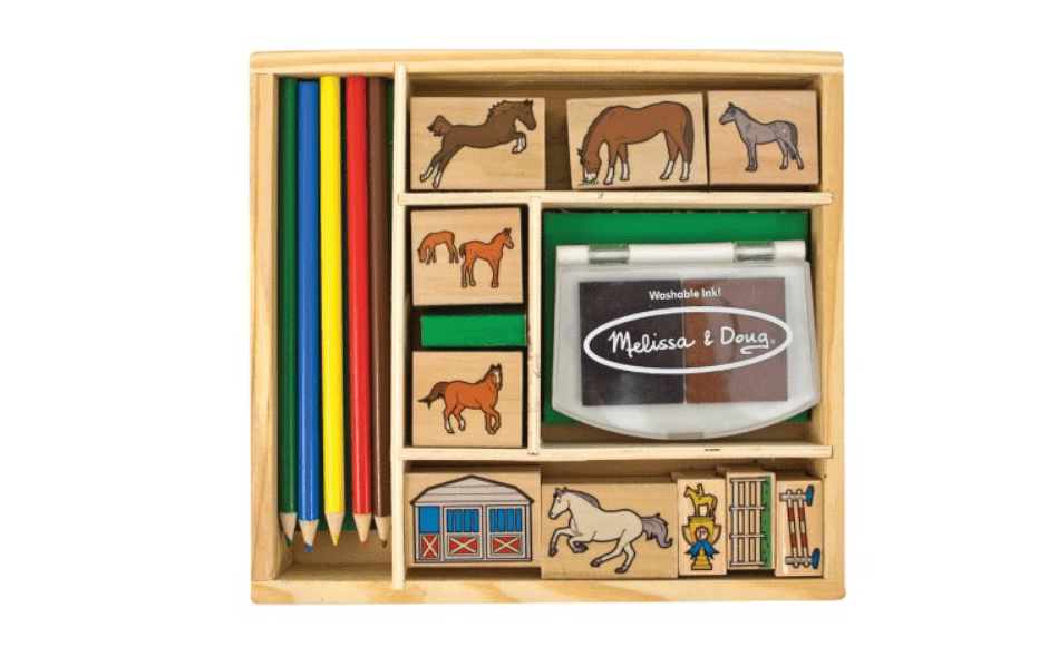 Melissa & Doug Wooden Stamp Set