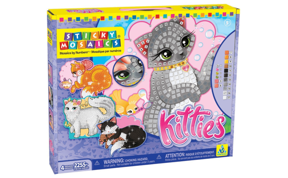 Sticky Mosaics Kitties Craft Kit
