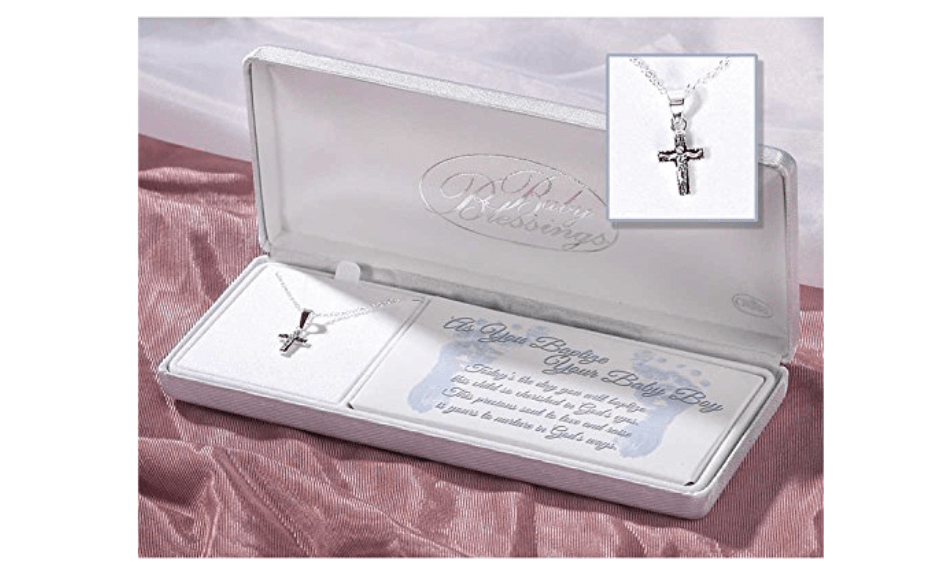 Baby Boy Sterling Silver Cross Necklace